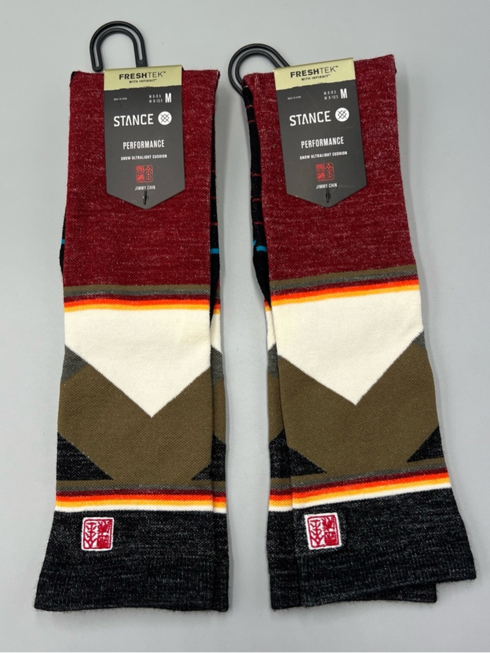 2 Pairs! Stance Jimmy Chin UL Merino Wool Blend Snow Over-The-Calf Socks. Mens M